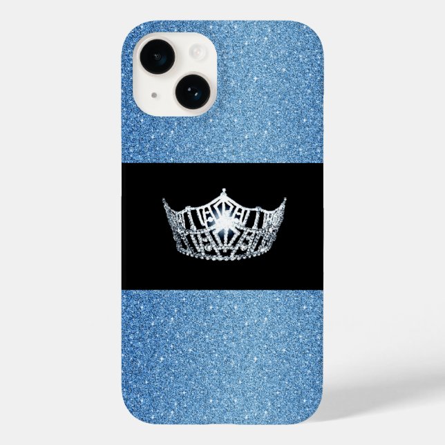 Coque Case-Mate iPhone Miss America Silver Crown iPhone 14 Coque (Verso)