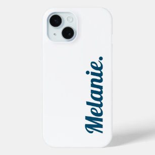 Coque Case-Mate iPhone Moderne tendance Océan Bleu Blanc