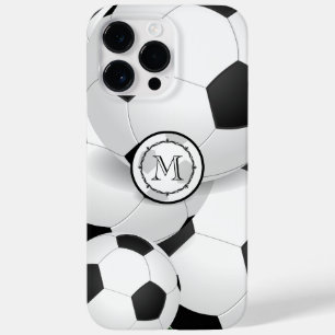 Coque Case-Mate iPhone Monogramme coque iphone de balle de soccer