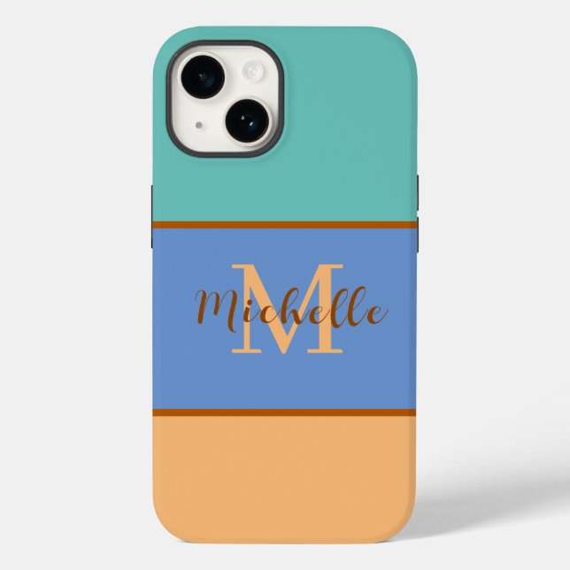 Coque Case-Mate iPhone Monogramme Coque-Mate iPhone 14 coque (Verso)