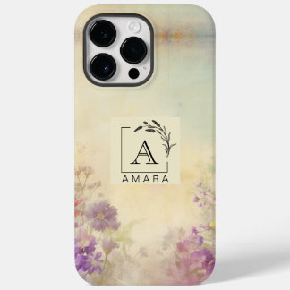 Coque Case-Mate iPhone Monogramme personnalisé iPhone 14 Pro Max Coque