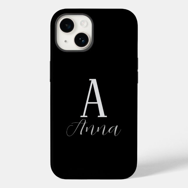 Coque Case-Mate iPhone Monogramme Vibe d'automne Coque-Mate coque iphone (Verso)