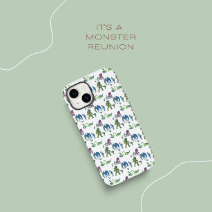 Coque Case-Mate iPhone Monster Reunion Funny Ombre Créature Bleu Vert