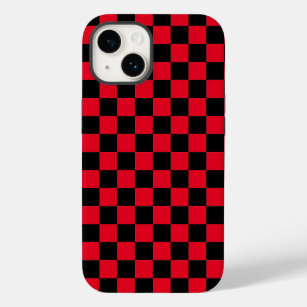 Coque Case-Mate iPhone Motif à damiers rouge et noir