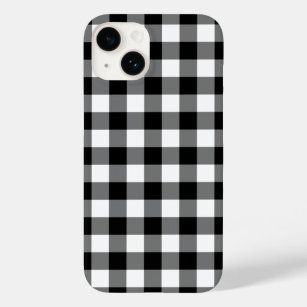 Coque Case-Mate iPhone Motif de En vichy Buffalo plaqué noir et blanc