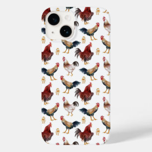 Coque Case-Mate iPhone Motif de poulet rustique