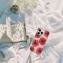 Motif d'hibiscus tropical coque iphone personnalis