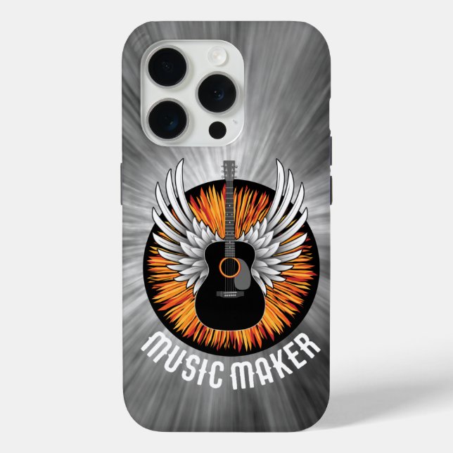 Coque Case-Mate iPhone Music Maker (guitariste) Coque-Mate coque iphone (Verso)