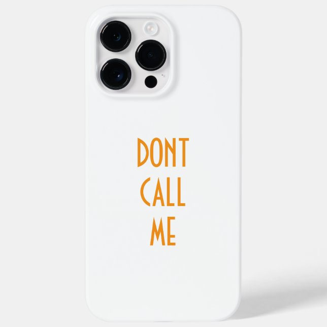 Coque Case-Mate iPhone "NE M'APPELLE PAS" Iphone 14 pro max coque (Verso)