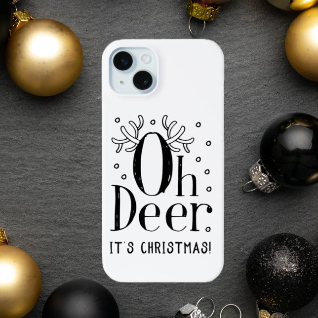 Coque Case-Mate iPhone Noël Oh cerf iPhone 15 plus coque (Créateur téléchargé)