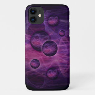 Coque Case-Mate iPhone noir et rose d'art de fractale de cas de l'iPhone
