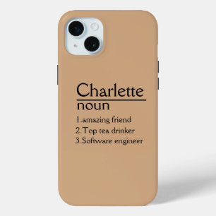 Coque Case-Mate iPhone Nom personnalisé iPhone 15 Plus Coque