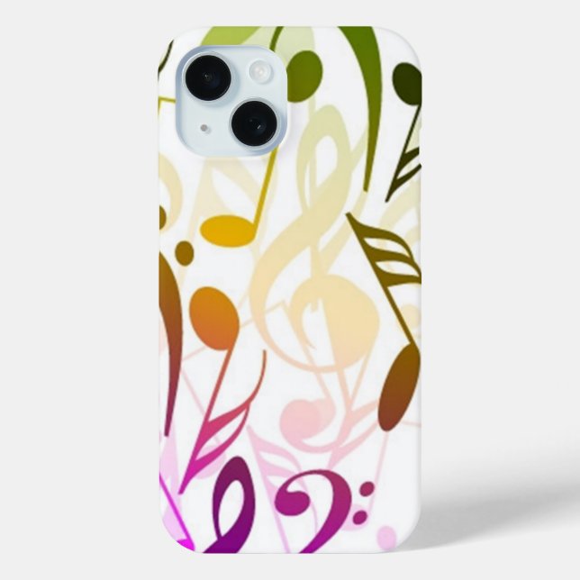 Coque Case-Mate iPhone Notes musicales iPhone 15 Coque (Verso)