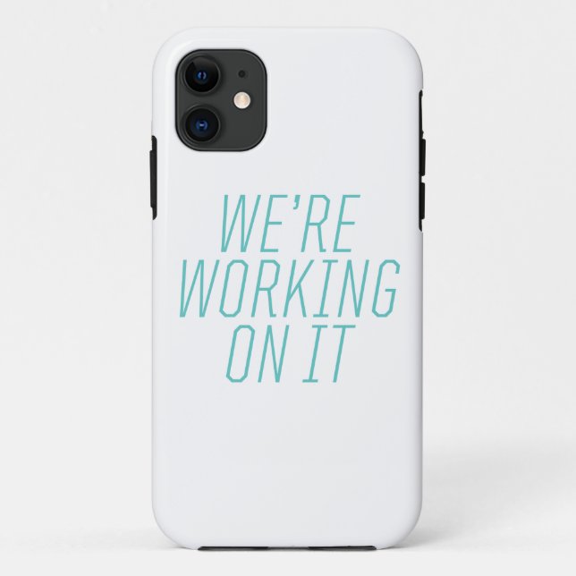 Coque Case-Mate iPhone Nous travaillons à lui le coque iphone (Dos)