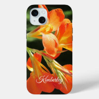 Orange Canna Lily Floral Coque-Mate coque iphone
