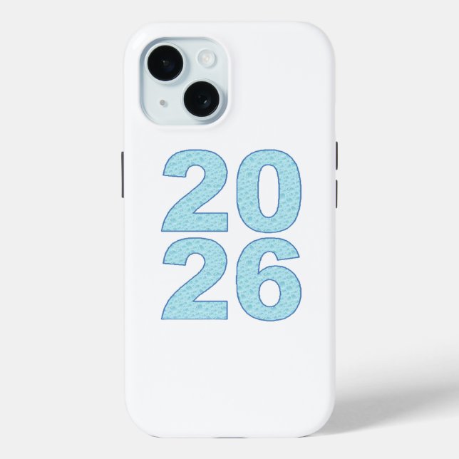 Coque Case-Mate iPhone ough Coque Apple iPhone 15  BONNE  ANNEE 26 (Verso)