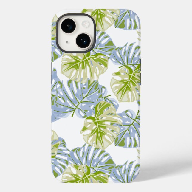Coque Case-Mate iPhone Palmes tropicales Imprimer iPhone 14 Coque (Verso)