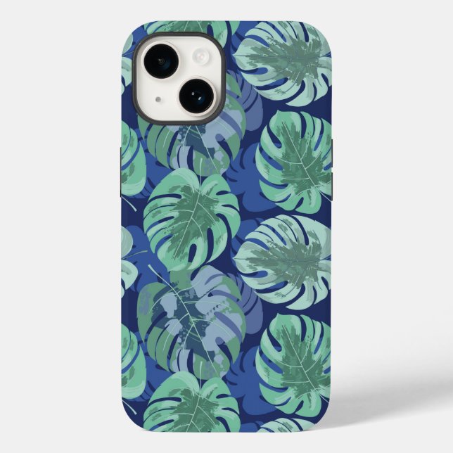 Coque Case-Mate iPhone Palmes tropicales Imprimer iPhone 14 Coque (Verso)
