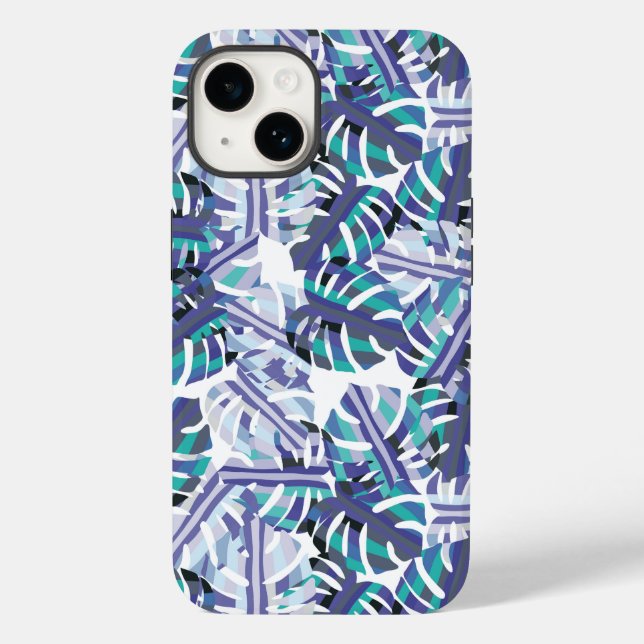 Coque Case-Mate iPhone Palmes tropicales Imprimer iPhone 14 Coque (Verso)