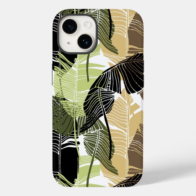 Coque Case-Mate iPhone Palmes tropicales Imprimer iPhone 14 Coque (Verso)