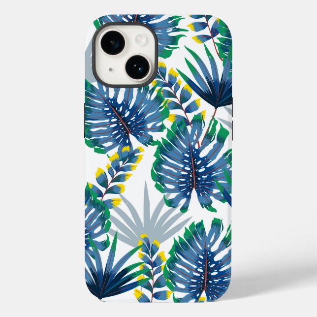 Coque Case-Mate iPhone Palmes tropicales Imprimer iPhone 14 Coque (Verso)