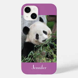 Coque Case-Mate iPhone Panda géant mignonne, violet, Orchidée rayonnante,
