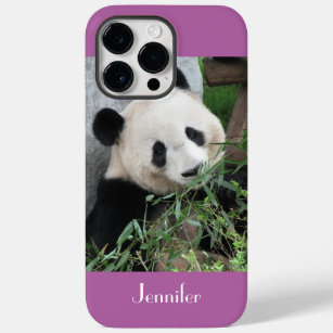 Coque Case-Mate iPhone Panda géant mignonne, violet, Orchidée rayonnante,