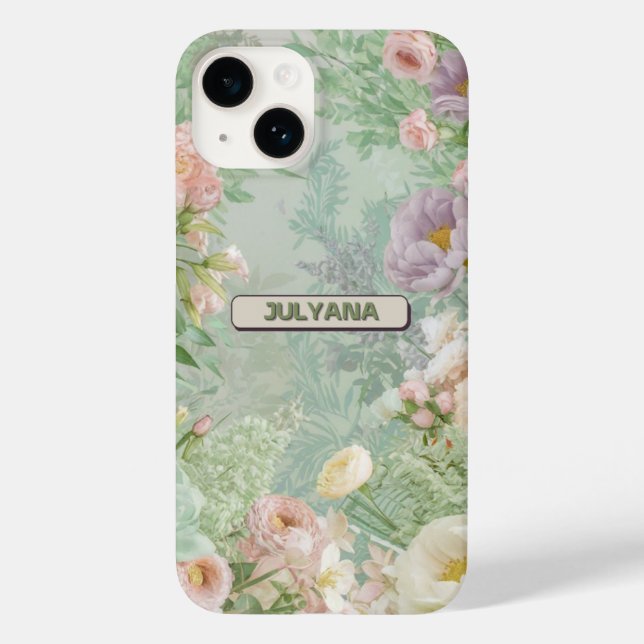 Coque Case-Mate iPhone PASTEL FLORAL iPhone / coque ipad (Verso)