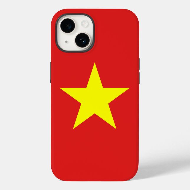 Coque Case-Mate iPhone Pavillon du Vietnam étoile jaune Coque iphone (Verso)