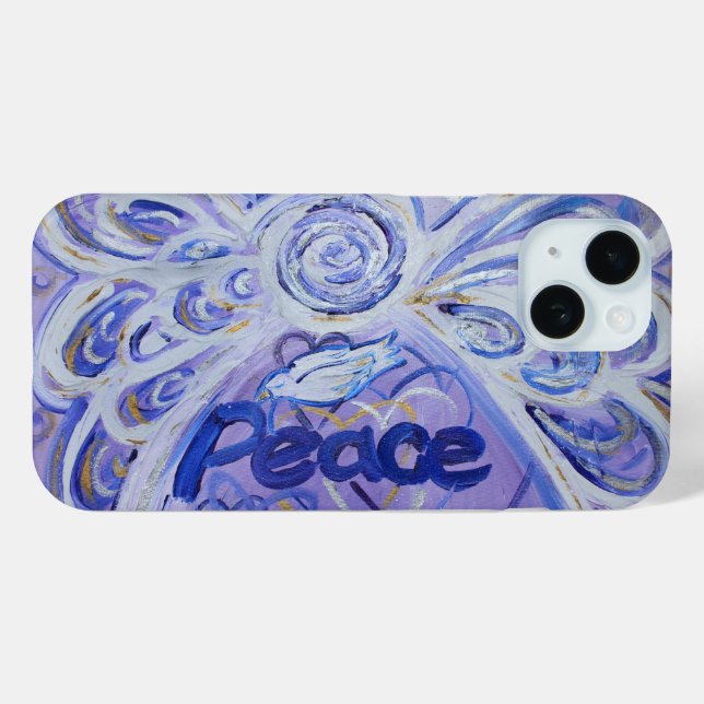 Coque Case-Mate iPhone Peace Angel Word Art coque iphone personnalisé (Verso (horizontal))