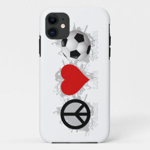 Coque Case-Mate iPhone Peace Love Soccer Emblem iPhone 5 Coque