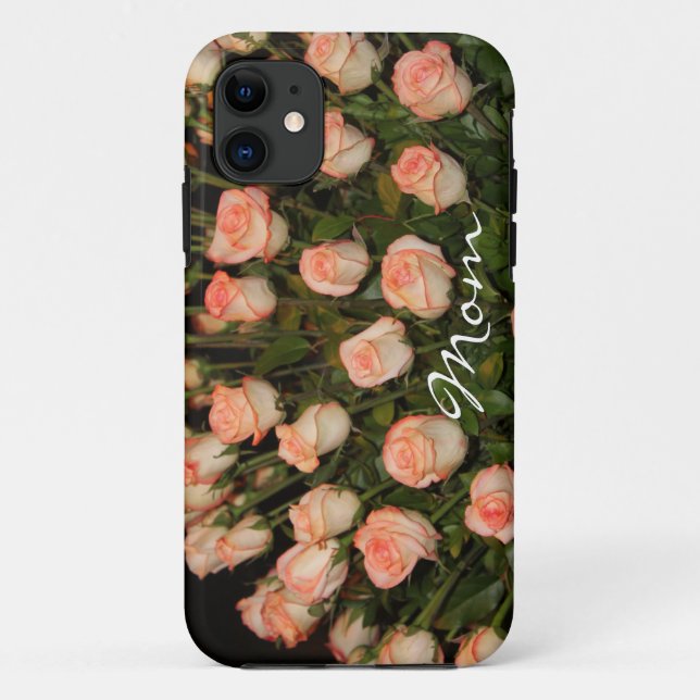 COQUE Case-Mate iPhone PEACH ROSE IPHONE TOUGH CASEMATE COQUE MODÈLE (Dos)