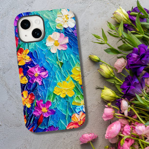 Coque Case-Mate iPhone Peinture à l'huile Abstraite colorée des fleurs de