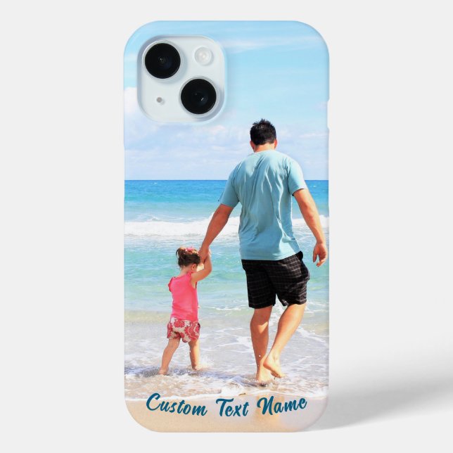 Coque Case-Mate iPhone Personnalisé votre coque iphone photo avec nom de  (Verso)