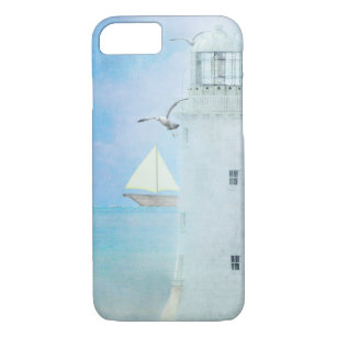Coque Case-Mate iPhone phare blanc avec voilier