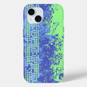 Coque Case-Mate iPhone Plage de surf abstrait bleu vert