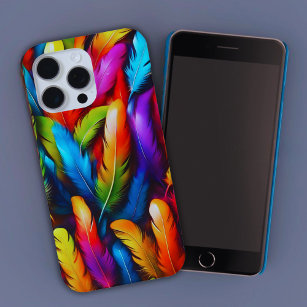 Coque Case-Mate iPhone Plumes colorées