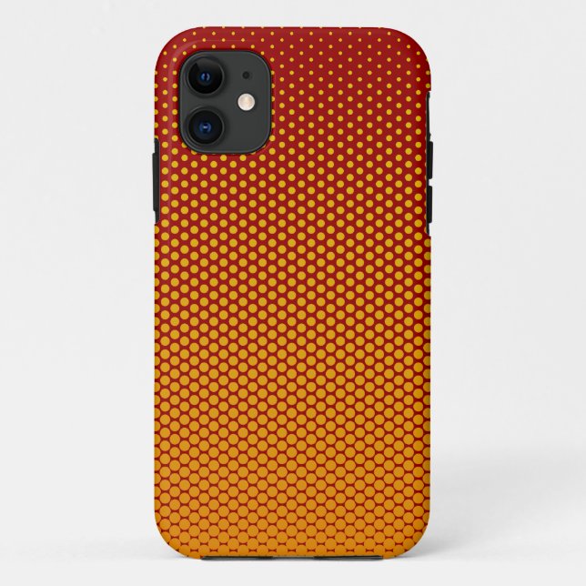 Coque Case-Mate iPhone Points jaune-orange sur TOUT coque iphone de (Dos)