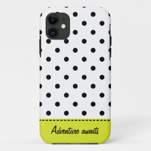 Coque Case-Mate iPhone Points rétro - Coque iPhone 5/5S noir et blanc
