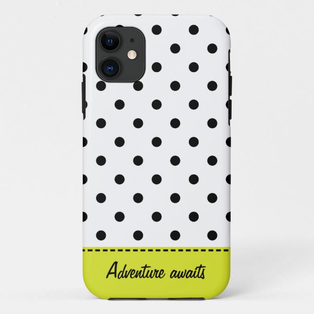 Coque Case-Mate iPhone Points rétro - Coque iPhone 5/5S noir et blanc (Dos)