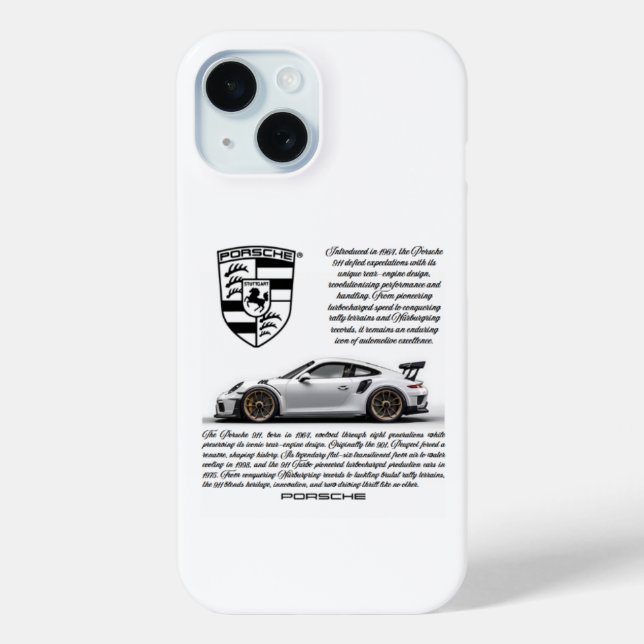 Coque Case-Mate iPhone Porsche 911 coque iphone de luxe - élégant et élég (Verso)