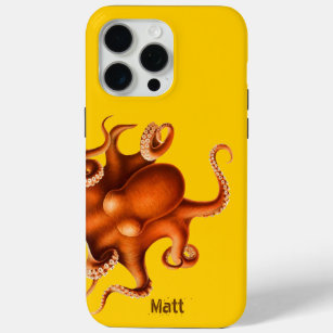 Coque Case-Mate iPhone poulpe sur jaune