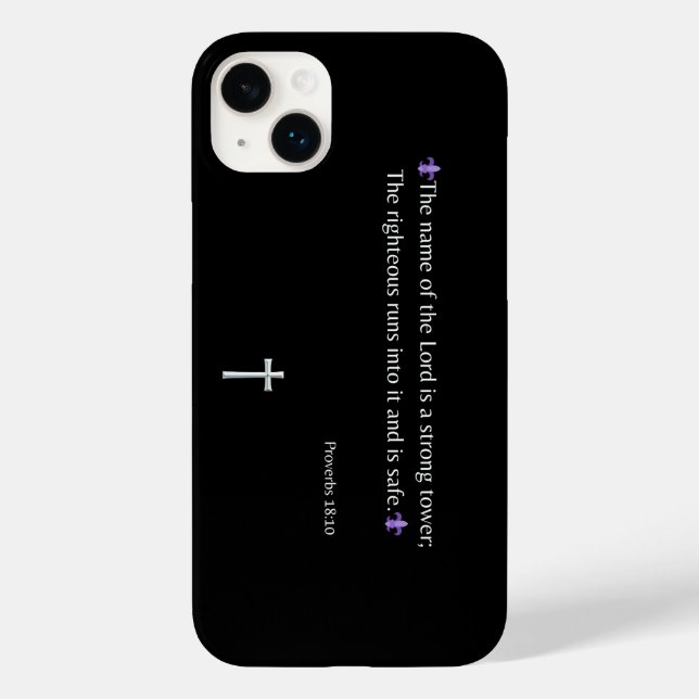 Coque Case-Mate iPhone Proverbes 18:10 Bible Verse iPhone / coque ipad (Verso)
