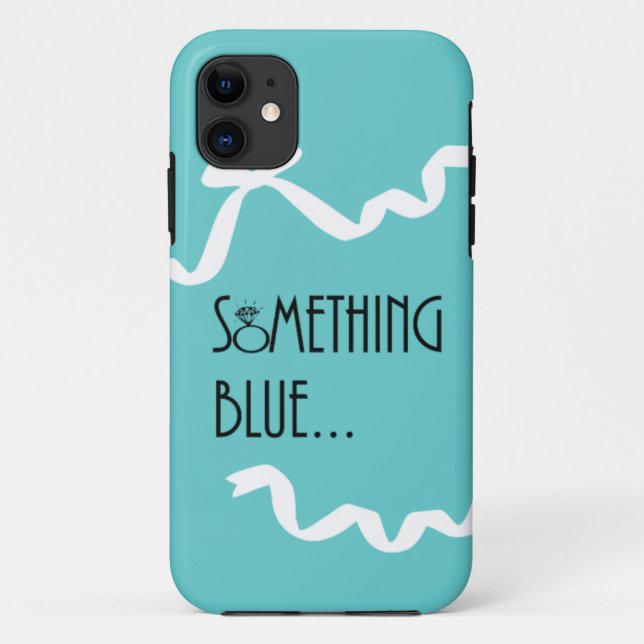 Coque Case-Mate iPhone Quelque chose coque iphone bleu (Dos)