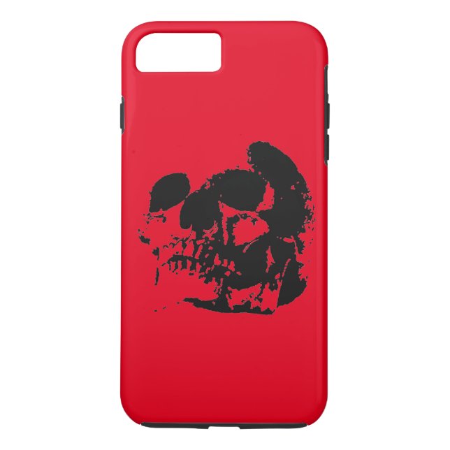 Coque Case-Mate iPhone Red Black Skull iPhone 7 Plus Coque (Dos)