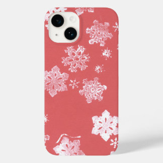 Coque Case-Mate iPhone Red Snowflakes iPhone 14 Barley There Coque