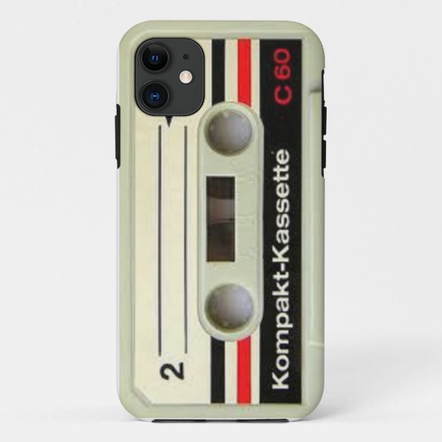 Coque Case-Mate iPhone Rétro coque iphone d'enregistreur à cassettes (Dos)
