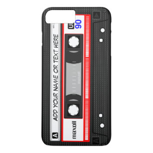 Coque Case-Mate iPhone Rétro motif rouge drôle d'enregistreur à cassettes