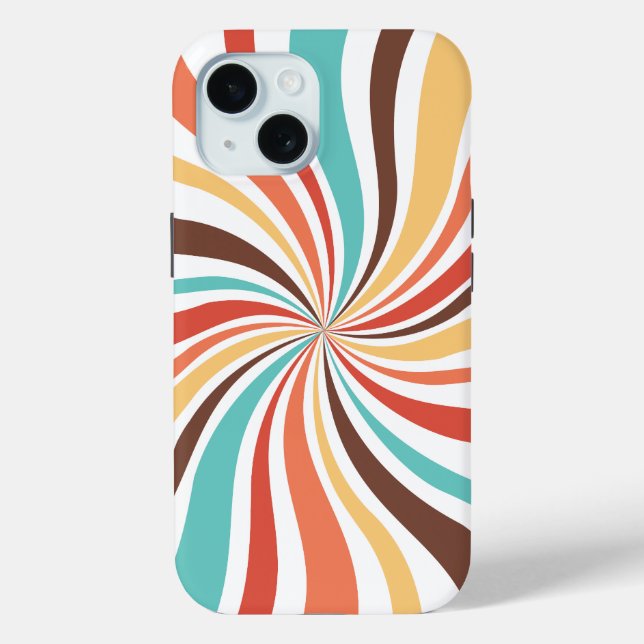 Coque Case-Mate iPhone Retro Swirl Art Abstrait iPhone / coque ipad (Verso)