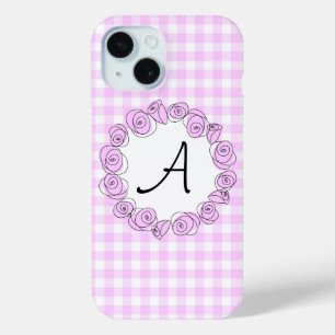 Coque Case-Mate iPhone Rose Lilac Check Monogram coque iphone